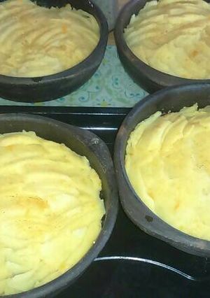 Una foto de Pastel de papas y zapallo vegetariano