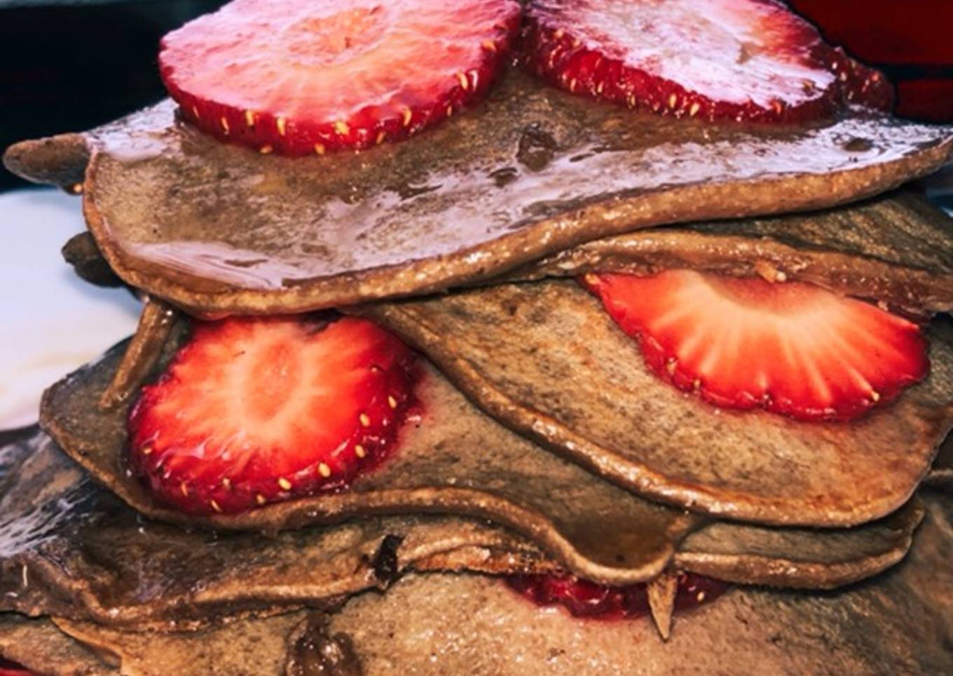 Tortitas de plátano y chocolate