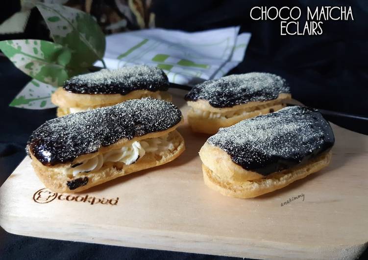 Choco Matcha Eclairs
