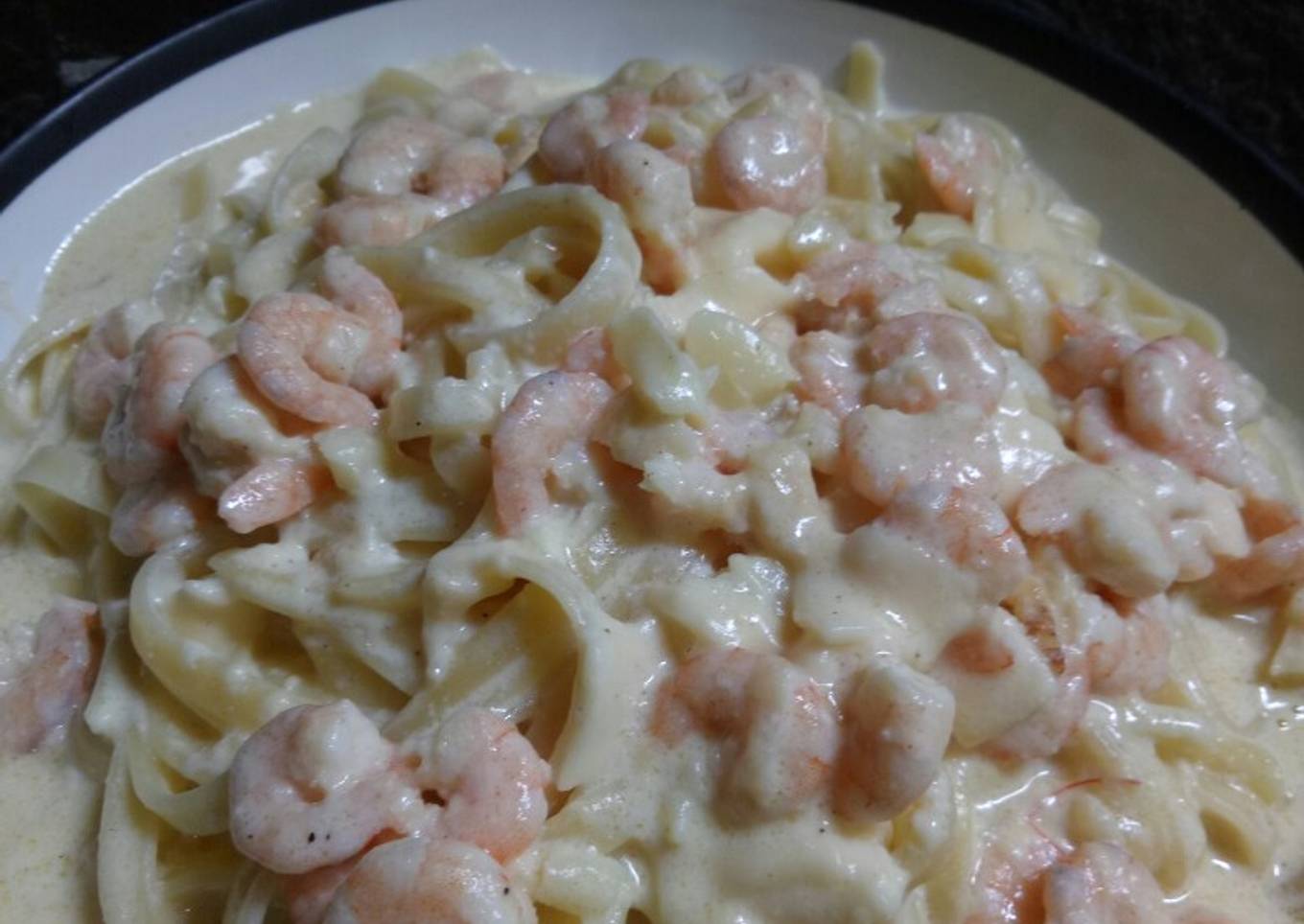 Resep Fettuccine shrimp 🍤, Bisa Manjain Lidah
