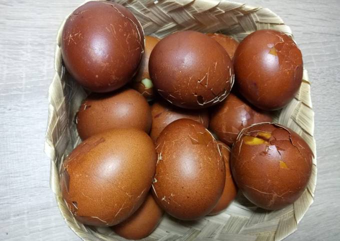 Resep Telur Pindang Kulit Bawang, Lezat
