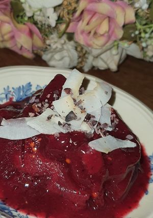 Una foto de Helado natural de frutos del bosque