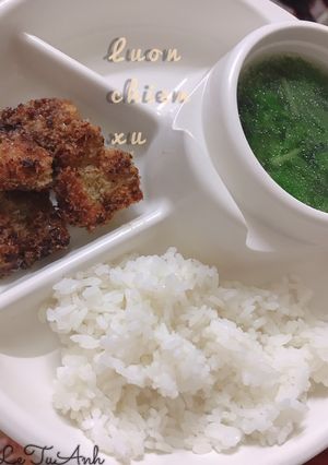 Hình của món Lươn chiên xù.