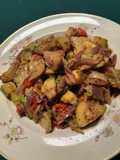 Ensalada tibia: repollitos, zucchini y algo más