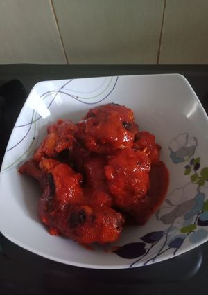 Foto resep Ayam bakar bumbu merah