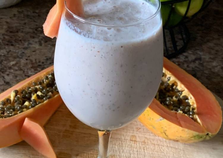 licuado de papaya para bajar de peso ingredientes