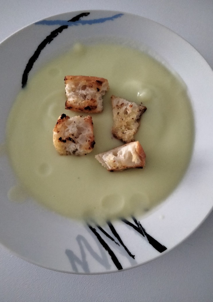 Una foto de Puré de calabacín