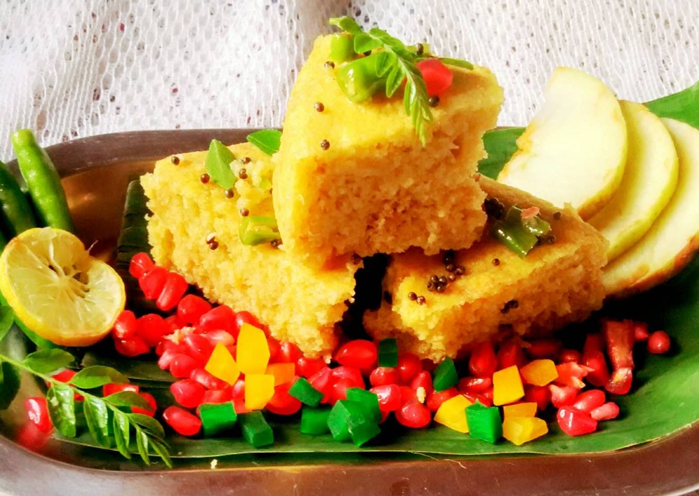 Apple dhokla