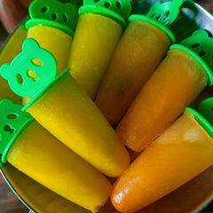 A picture of Rasna Mango Orange Ice cream.