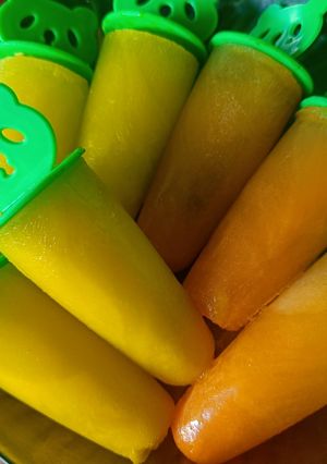 A picture of Rasna Mango Orange Ice cream.