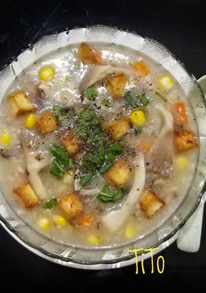 Hình của món Cháo chay.