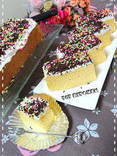 Foto resep Simple sponge cake lembut no sp (topping meises)