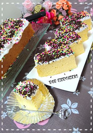 Foto resep Simple sponge cake lembut no sp (topping meises)