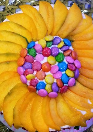 A picture of Mango cake.