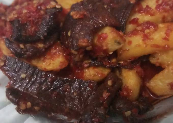 Dendeng Sapi Balado ala aqoh