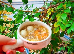 Hình của món Soup Tôm Đông Cô.