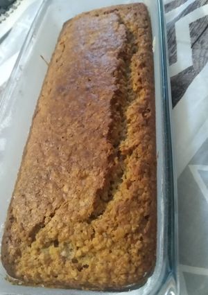 Una foto de Budín de banana y avena