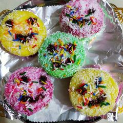 A picture of Tasty Colourfull coconut dryfruit emojis.