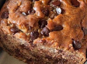 Foto de Bolo de Banana com pepitas de Chocolate