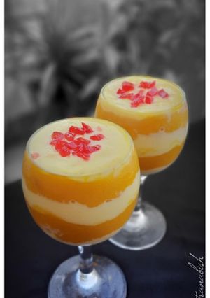 ম্যাংগো কাস্টার্ড পুডিং(mango custard puding recipe in Bengali) রেসিপির প্রধান ছবি