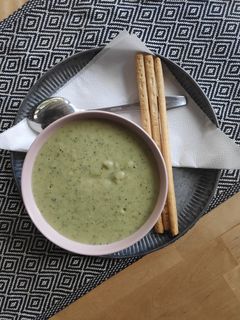 Una foto de Crema de calabacín