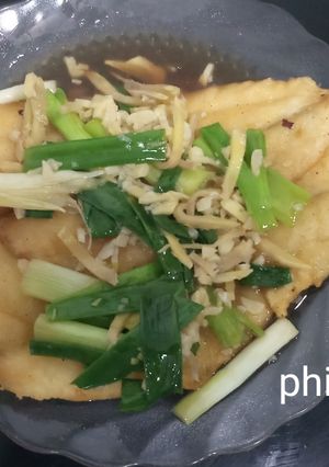 Foto resep Chinese pan fried fish with soy sauce - ikan dengan kecap asin