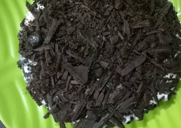 Cake oreo (2 bahan) no mixer