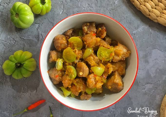 4 Cara Buat Sambal Daging Tomat Hijau Yang Cepat Cookandrecipe Com