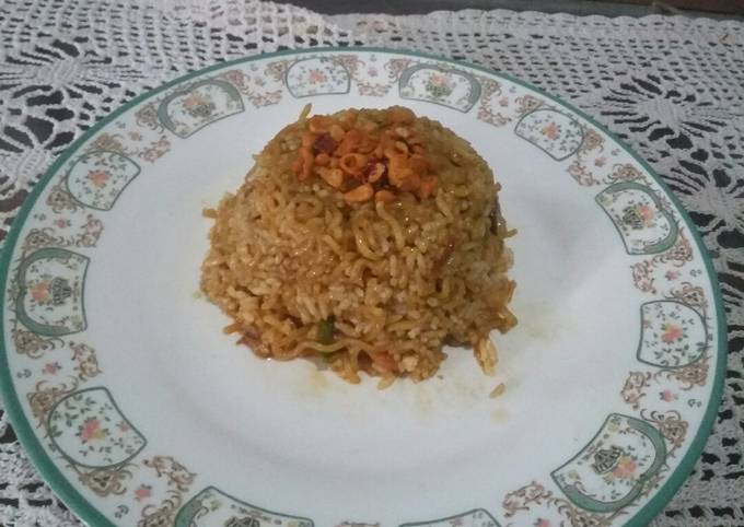 Resep Nasi goreng mie sosis bakso penuh cinta, Sempurna