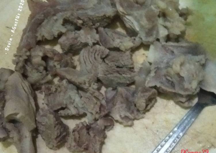 Daging Empuk, irit gas