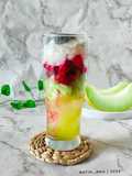 Es Kelapa Buah Sirup Melon