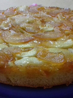 Una foto de Torta invertida de manzanas