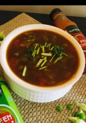 A picture of Manchow soup.