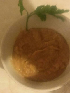 Una foto de Crema de zanahoria y calabacín