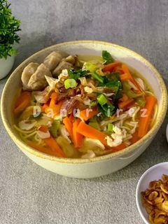 Foto resep Mie kuah ayam wortel