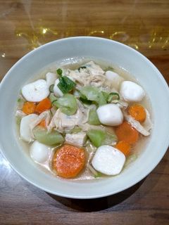 Foto resep Sup bakso ikan kembang tahu