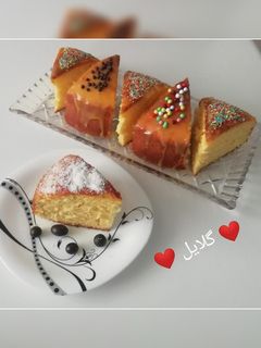 عکسی از دستور کیک زعفرانی 😋