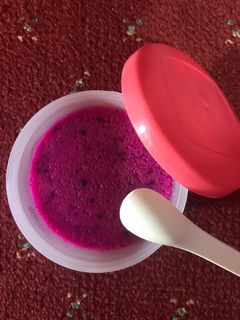 Foto resep Puding buah naga MPASI
