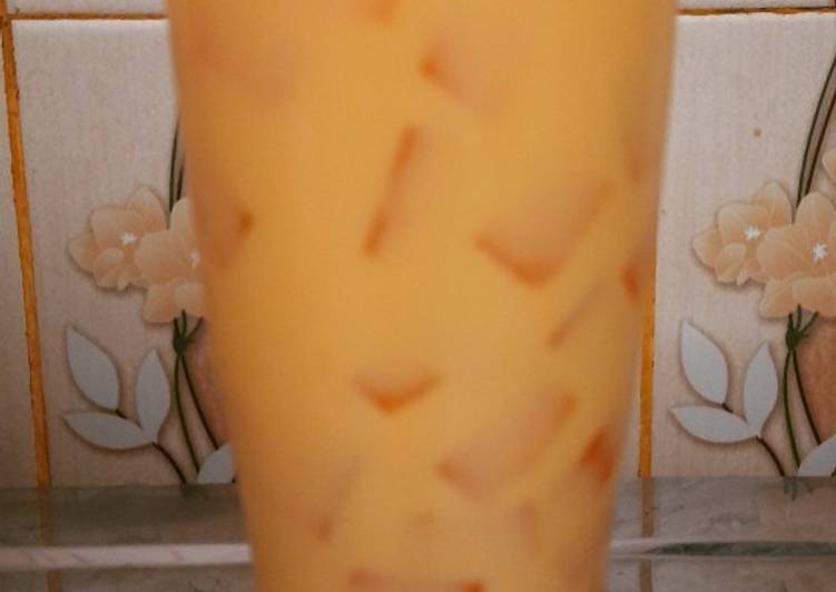 Resep masakan Manggo milky jelly | cara pembuatan Manggo milky jelly Yang Sedap