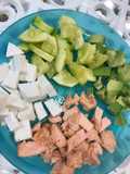 Cena rapidísima y sana para niños y mayores: salmón y calabacín al microondas