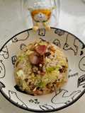 Salted Pork and Vegetable Fried Rice (Fridge Mystery Meal #3)