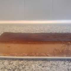 Una foto de Flan de cacao