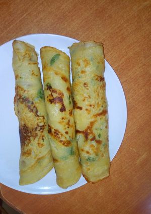 A picture of Coriander pancakes.