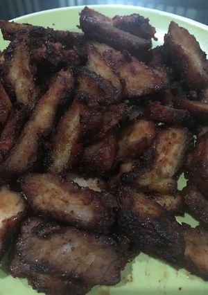 Foto resep Babi Panggang Merah/Pork Charsiew (Chinese Barbeque Pork)