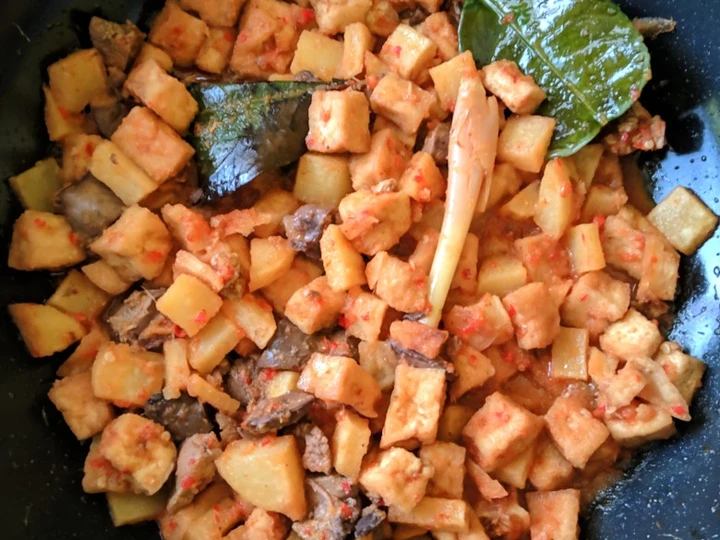 Cara Mudah Menyiapkan Resep  Sambel goreng ati ampela kentang dan tahu yang Enak, Bisa Manjain Lidah