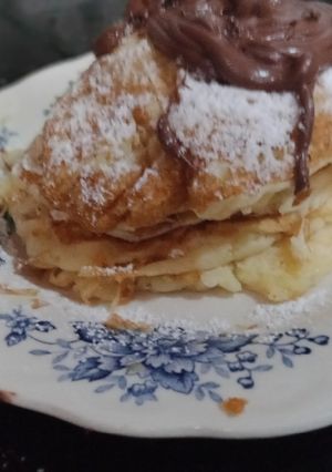 صورة لوصفة بان كيك لذيذ جداً 😋