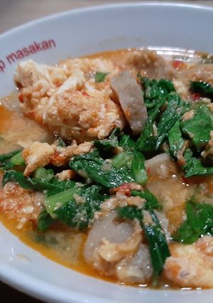 Foto resep Seblak sawi pedas no bumbu instan