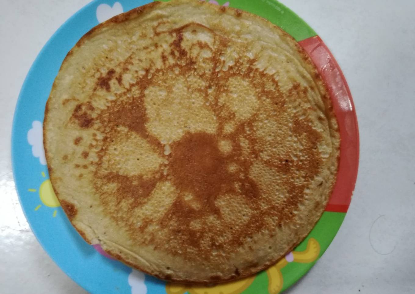 Tortitas integrales de pera y plátano con tahini (real food)