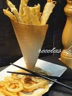 Una foto de Tempura de verduras extra crujiente y con un toque de sabor