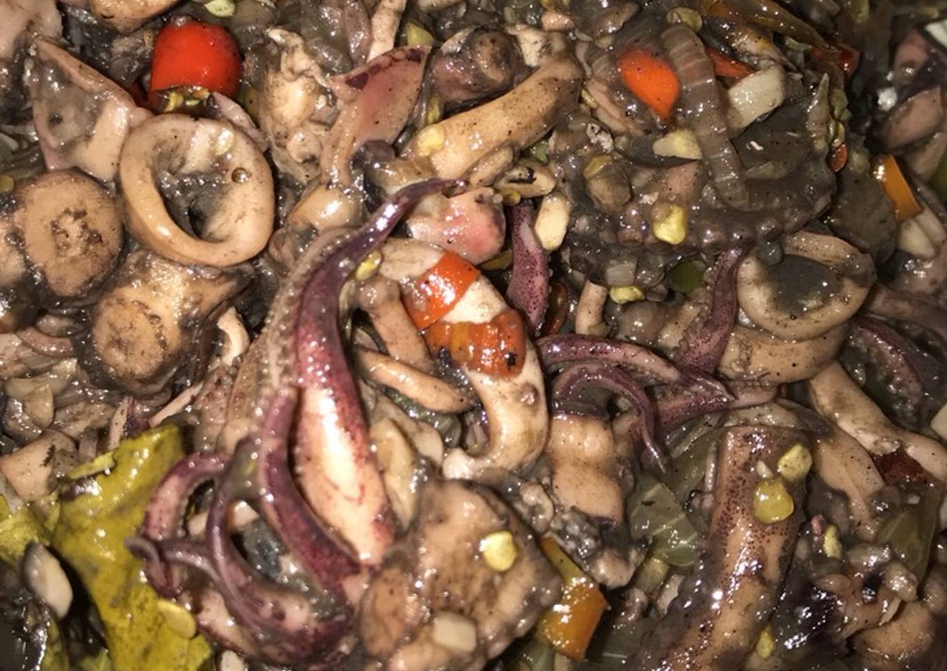 Cumi hitam pedas yang enak🤤